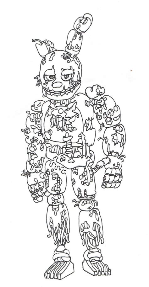 Five Nights Freddy 3 Coloring Pages
