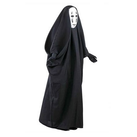 Spirited Away Kaonashi No Face Man Cosplay Costume Full Set Halloween