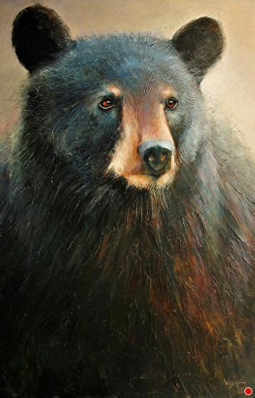 Equanimity By Linda Wilder Acrylic 60 X 40 Bear Paintings Animal