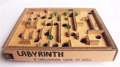 How To Make A Cardboard Box Marble Labyrinth Game Tutorial