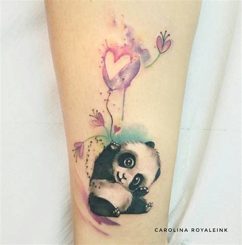 Cute Baby Panda Bear Tattoo Татуировки медведя Татуировка ребенка