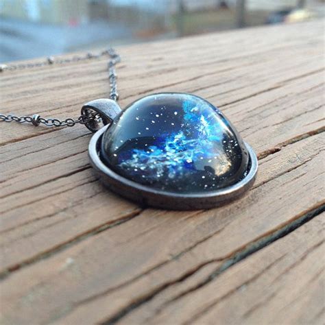 Galaxy Necklace Outer Space Jewelry Space Jewelry Nebula Pendant
