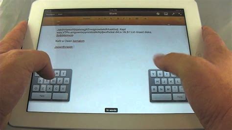 How To Use The Ipads Split Keyboard On Ios 5 Youtube