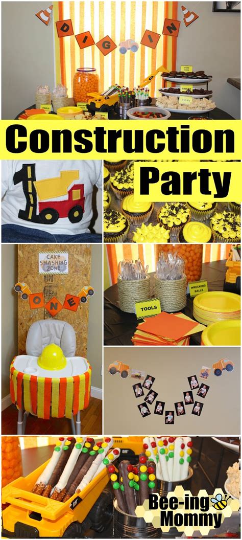 They are a clever take on the construction party theme. Construction Birthday Party
