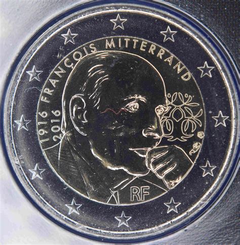 France 2 Euro Commémorative 2016 François Mitterrand Pieces Eurotv
