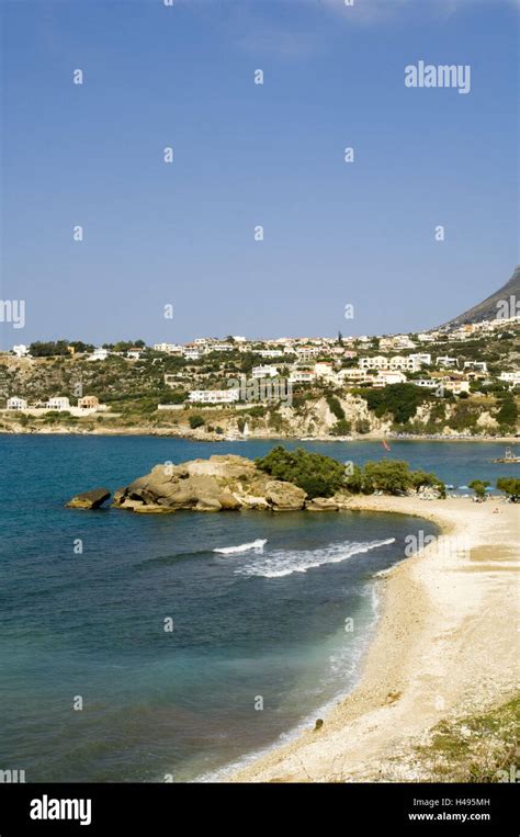 Greece Crete Drapano Peninsula With Kalives Almirida Lies