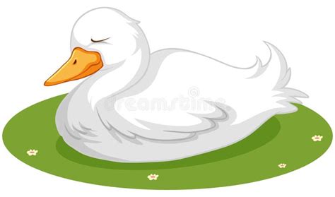 Sleeping Duck Stock Vector Illustration Of Blanket Cute 52352690