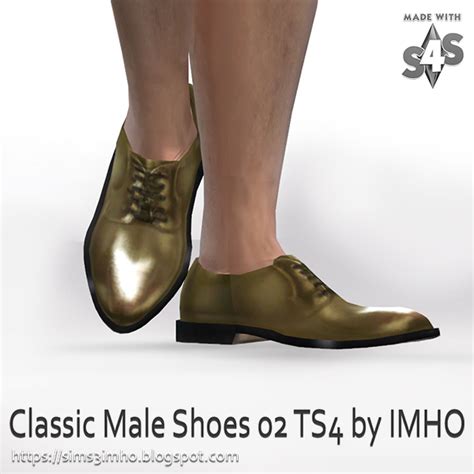 Imho Sims 4 Classic Male Shoes 02 • Sims 4 Downloads