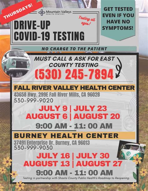 Mountain Valley Testing Flyer Pit River Health Service