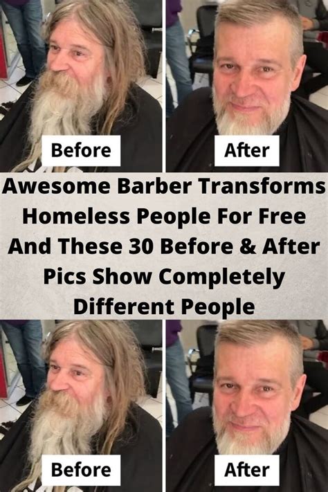 awesome barber transforms homeless people for free and these 30 before and after pics show