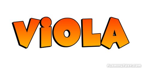 Viola Лого Бесплатный инструмент для дизайна имени от Flaming Text