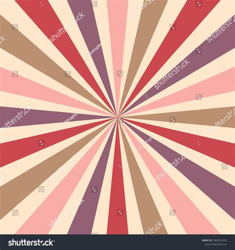 Retro Starburst Sunburst Background Vector Striped Vector De Stock