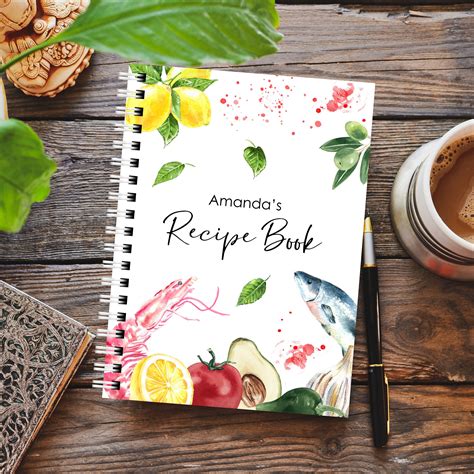 Recipe Book Personalised Recipe Book My Own Recipes Etsy