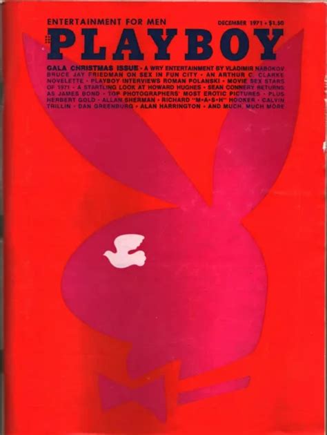 Playboy Magazine December 1971 Roman Polanski Sean Connery Karen