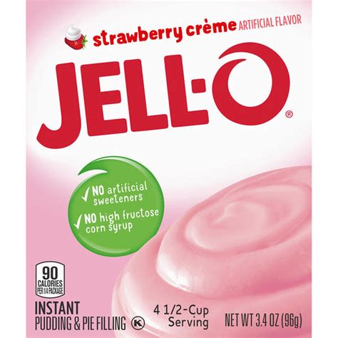 Jell O Strawberry Creme Instant Pudding 34 Oz Delivery Or Pickup
