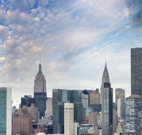 Midtown Manhattan Skyscrapers New York City Stock Photo Image Of