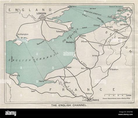 English Channel Map High Resolution Stock Photography And Images Alamy
