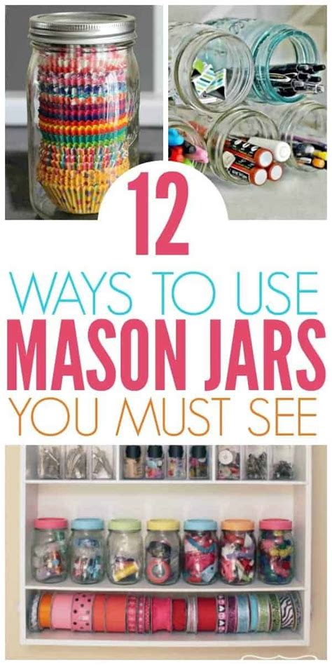 Fermenting foods like salsa or pickles or sauerkraut. Mason Jar Organization Ideas You Must See | Mason jar ...