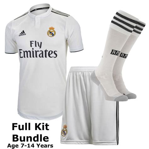 Real Madrid Kids Home Kit Bundle 201819