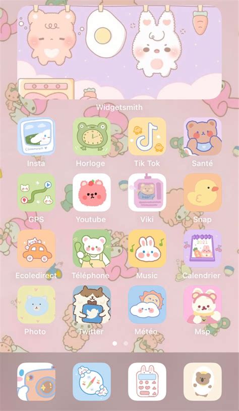 Homescreen Cute In 2021 Iphone Wallpaper App Iphone Design