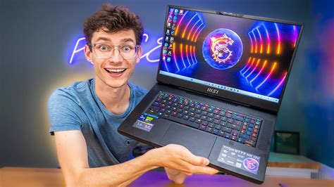 The Most Powerful Gaming Laptop Ever Msi Titan Gt77hx Ad Youtube