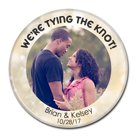 Wedding Buttons We Re Tying The Knot Photo Buttons