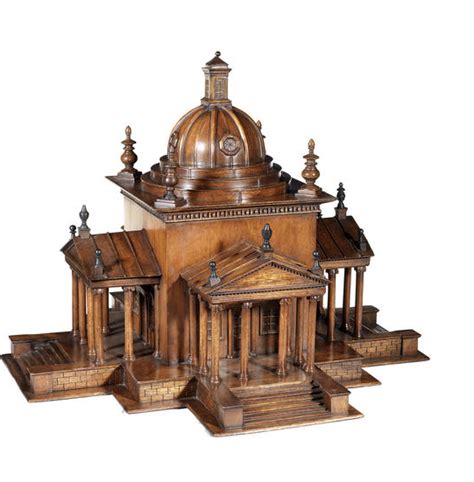 A Wooden Architectural Model Of The Temple Of Winds At Castle Howard