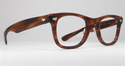 Optometrist Attic Foremost Hi Note Men S Tortoise Plastic Vintage Eyeglasses