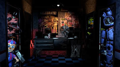 Withered Fnaf Gang Are In The Fnaf 1 Office By Smk10production On