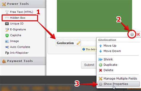 I need to have a unique id number for each registration and i found an as the form has non required fields, the answears are different in length, so the id is placed in different columns. Add Google Map Geolocation Marker to your Form