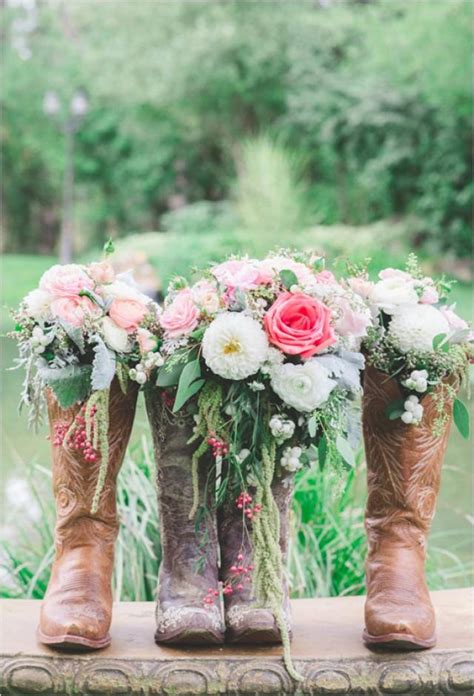 Shabby Chic Western Wedding Western Wedding Cowboy Wedding Country