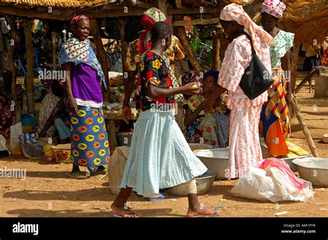 Bargaining Women On A Market Burkina Faso Stock Photo Alamy