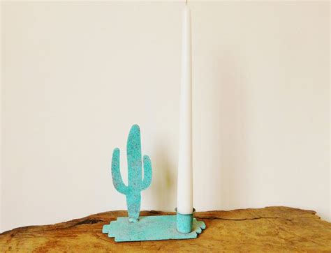 Cactus Candle Holder Saguaro Cactus Candlestick Holder Etsy Cactus