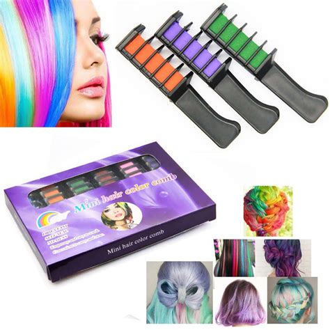 Buy 6 Colorsset Professional Hair Color Comb Hair Dye Temporary Non Toxic Diy