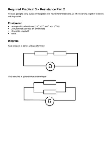 Aqa P4 Electric Circuits Whole Topic Teaching Resources