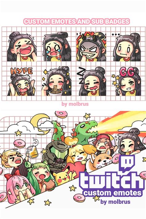 I Will Draw Custom Emotes For Your Twitch Or Discord Animated Emojis