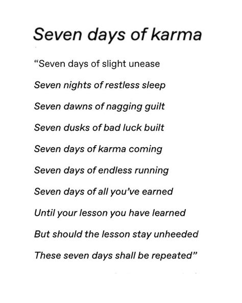 Day Karma Spell Karma Spell Revenge Spells Magic Spell Book