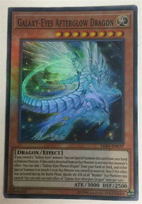 Yugioh Ocg Only Card Lot Of 1 Galaxy Eyes Afterglow Dragon Etsy