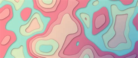 3440x1440 Resolution Pastel Slide Elevation Colorful Abstract 3440x1440