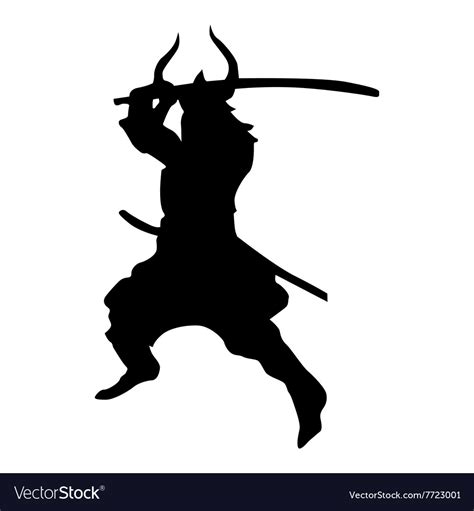 Samurai Silhouette Vector