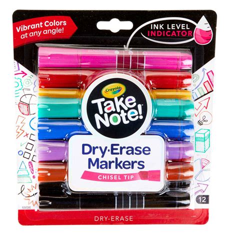 Crayola Take Note Dry Erase Markers 12 Ct Beckers