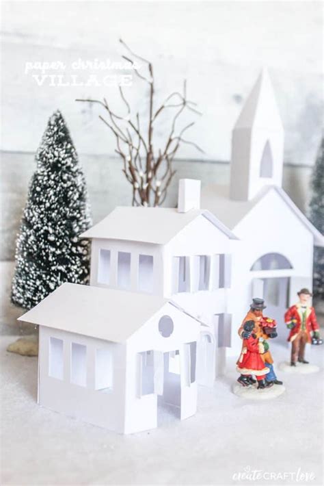 Paper Christmas Village With Cricut Create Craft Love