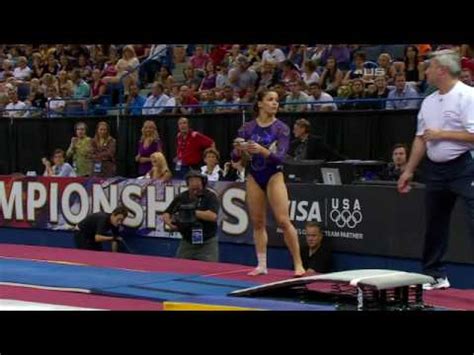 Alicia Sacramone Leads On Vault At Visa From Universal Sports Youtube