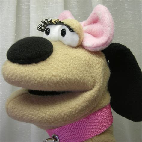 Marcy Too Cute For Words Girly Dog Hand Puppet Moving Mouth 3800