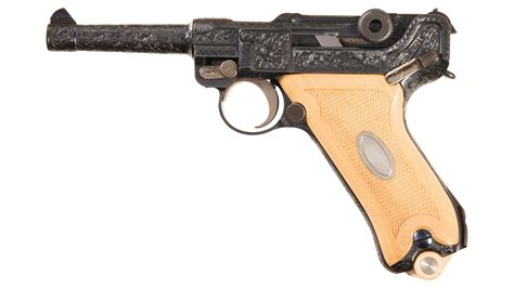 Engraved Dwm Luger Semi Automatic Pistol Rock Island Auction