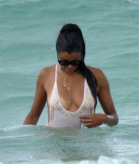 Claudia Jordan Nude Tits On The Beach Scandal Planet