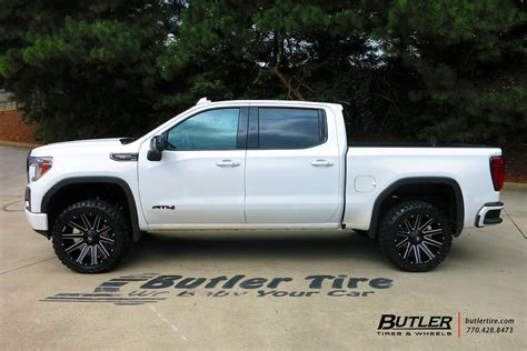Leveled Gmc Sierra At4 With 22in Fuel Contra Wheels And Toyo Open