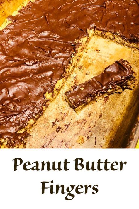 Peanut Butter Fingers Recipe Peanut Butter Fingers Dessert