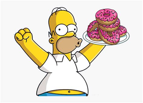 Pink Simpsons Donuts Freetoedit Homer Simpson Hd Png Download