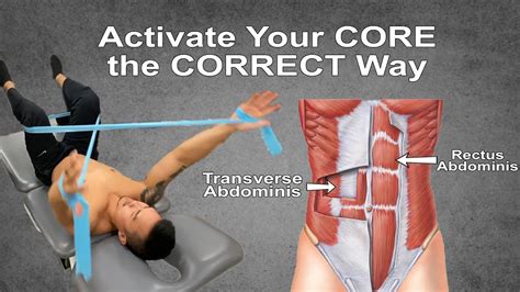 how to engage your core physical therapy youtube